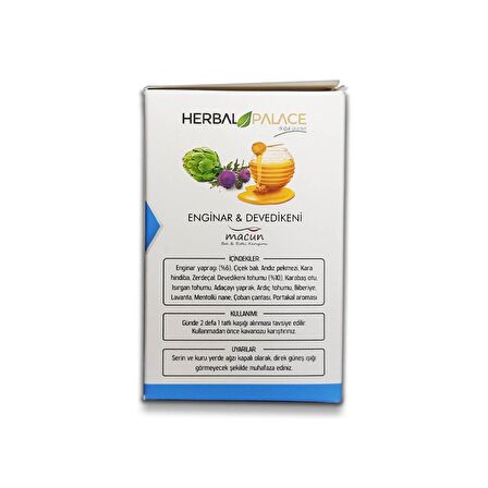 Herbal Palace Enginar-Devedikeni Bal-Bitki Karışımı 230 gr x 2 Adet